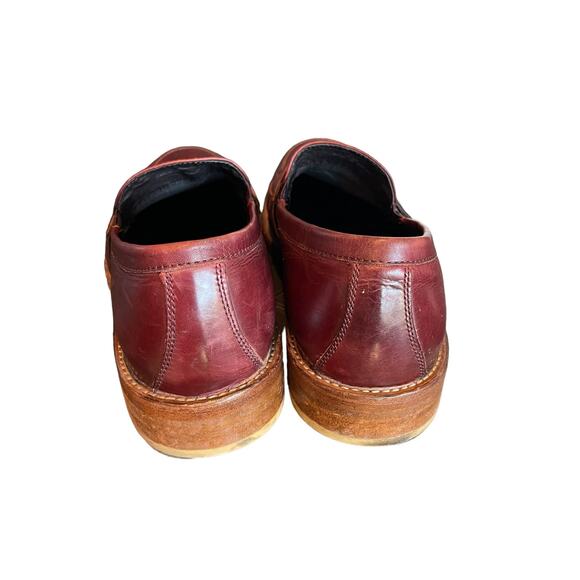 Donald J. Pliner Men’s Slip On Penny Loafers Red Leather Size 9.5 main image 5